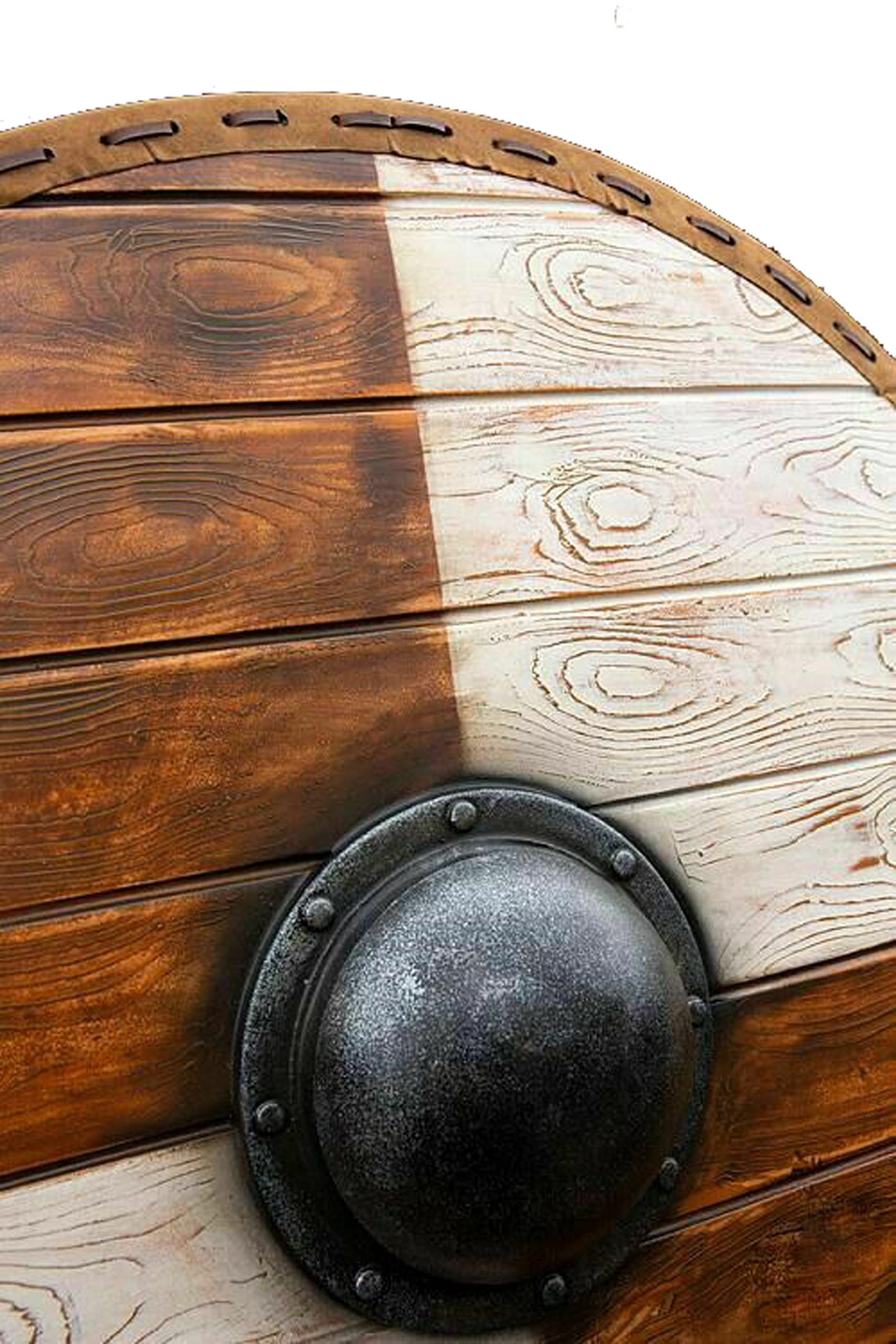 BOUCLIER MÉDIÉVAL VIKING Battle Warrior armure bouclier rond en bois