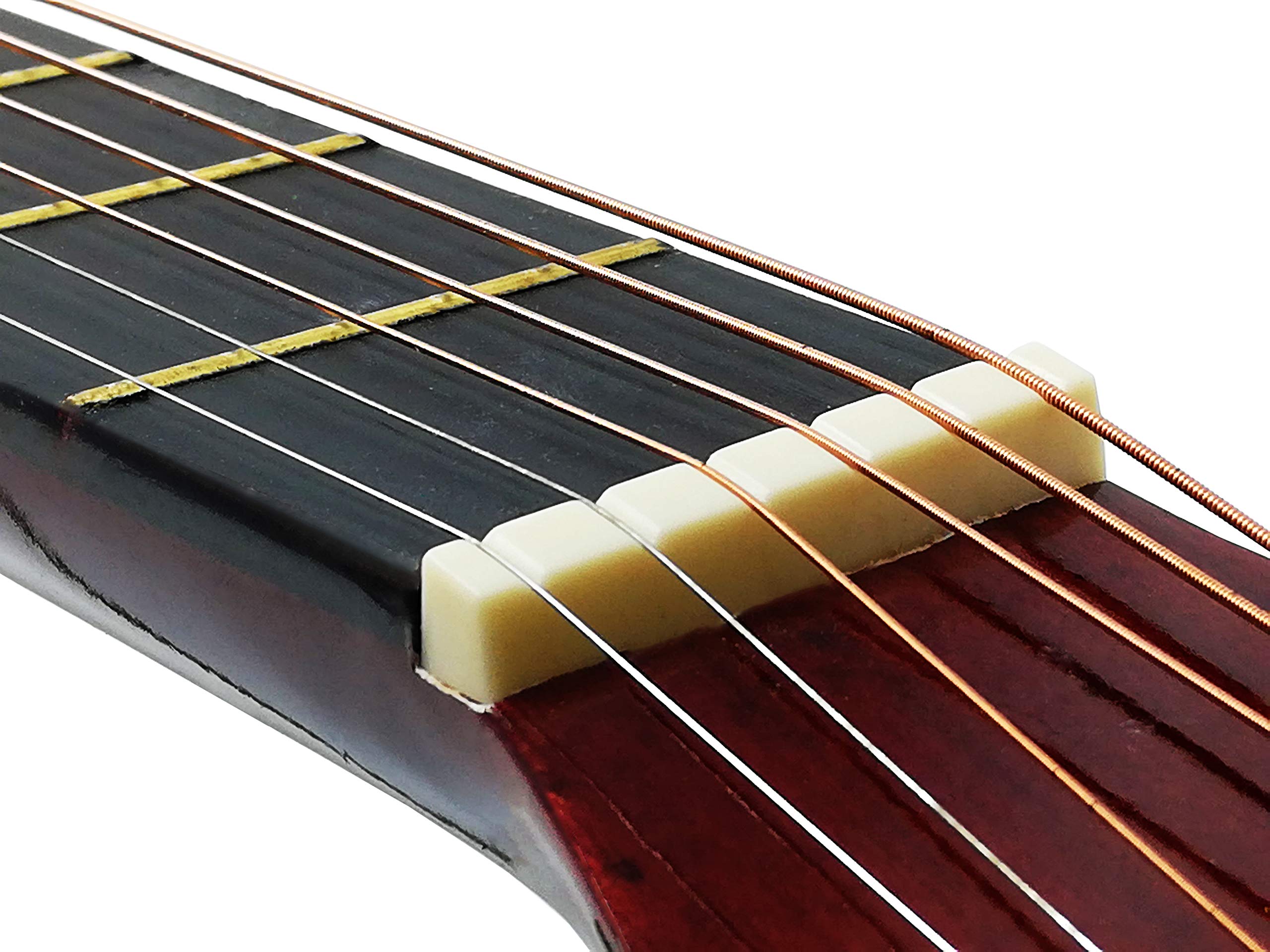 Chitarra classica acustica finitura naturale in legno, tradizionale 4/4 misura 96cm con corde in acciaio (Legno)