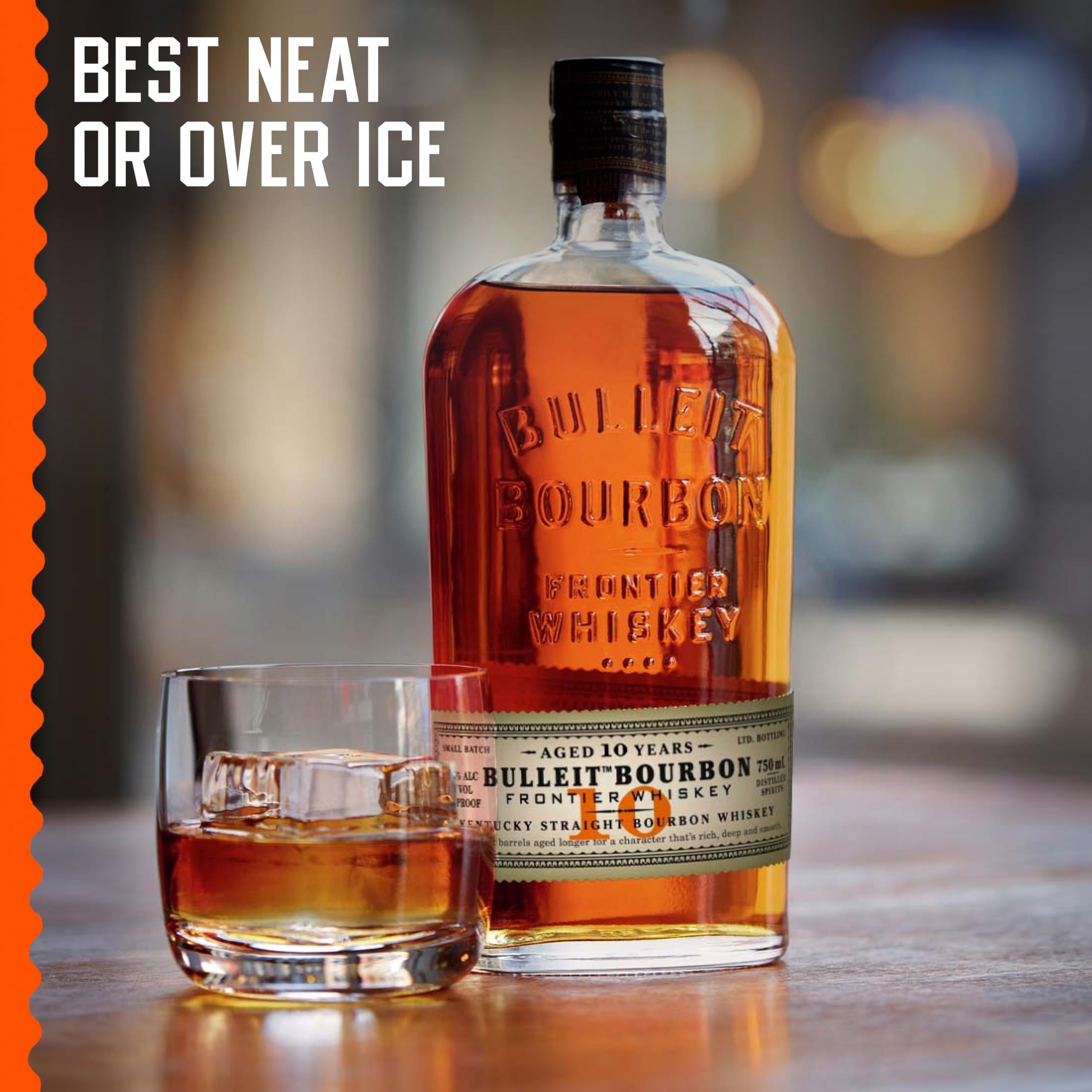 Bulleit Bourbon 10 Años, whisky americano, 700 ml