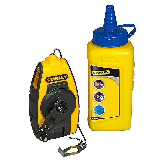 STANLEY STHT0-47244 Kit de Cordeau traceur 9 m Compact avec poudre
