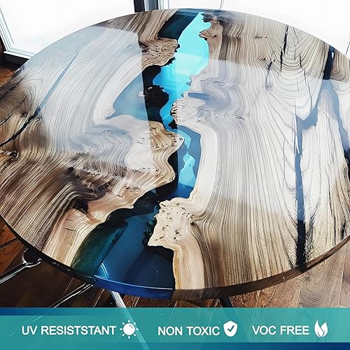 Miniatura 4 de Resina epoxi, artesanía de cristal de 1 galón128 onzas, resina autonivelante sin burbujas y endurecedor, para arte de bricolaje, joyas, moldes,