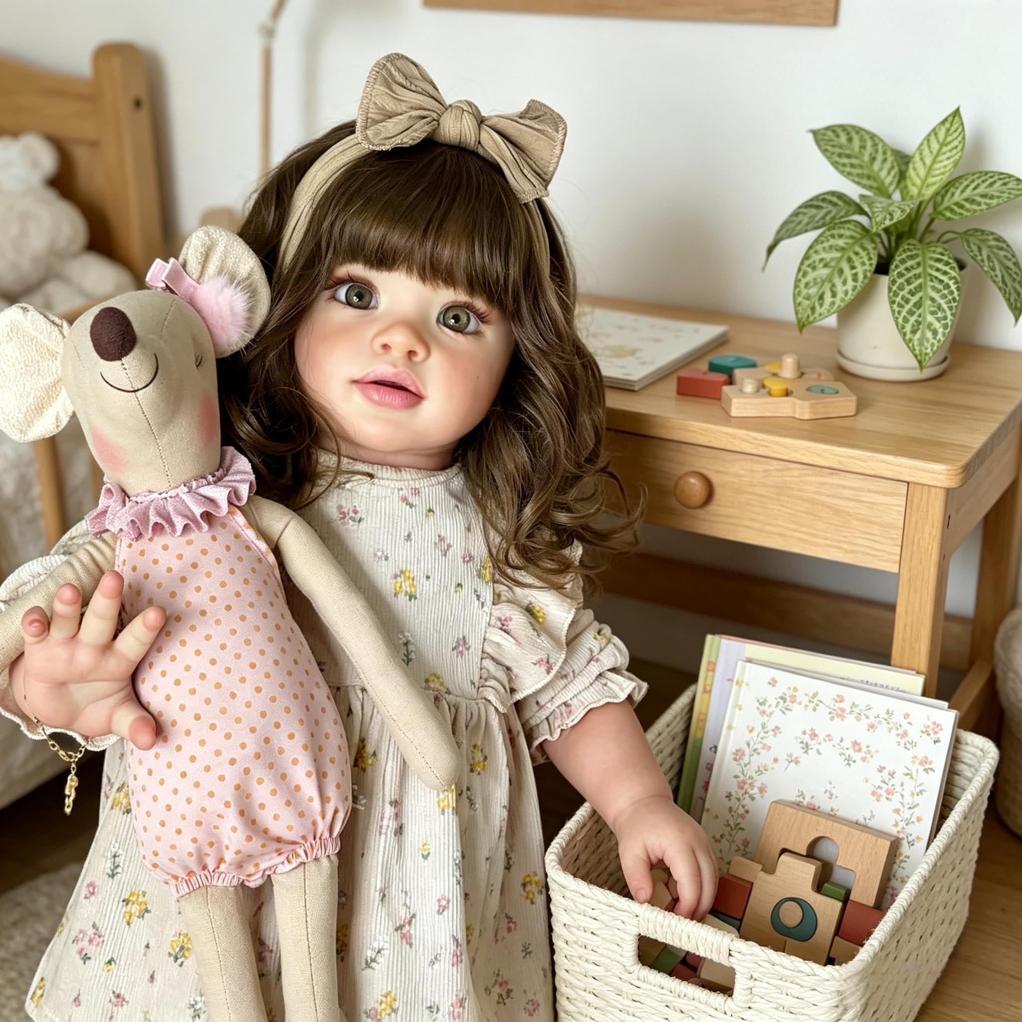 51 cm Reborn Baby Dolls Pippa Realistyczne Reborn Maluch Lalki Dziewczyna Tkanina Body Wygląda Prawdziwie Realistyczne Maluch Baby Doll Miękki Winylowy Silikon Niemowlęta Lalka z Akcesoriami