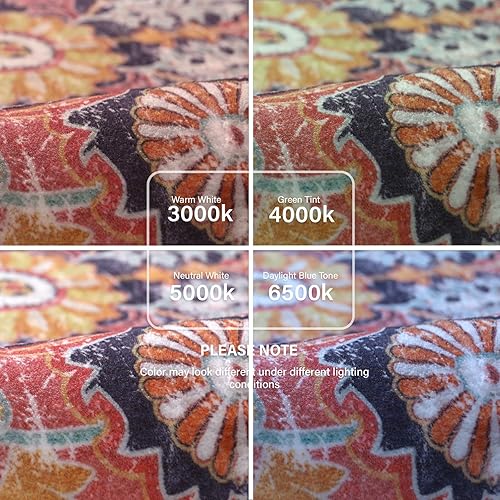 Miniatura 7 de Lahome Alfombras de área de 8 x 10 pies para sala de estar, alfombras lavables para dormitorio, estéticas grandes alfombras de comedor para debajo