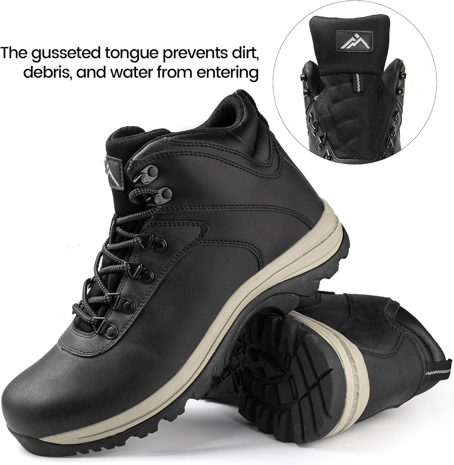 CC-Los Men's Waterproof Hiking Boots - Soft Toe Slip-Resistant with Cushioned Midsole Size 7-13.5 - Image 5