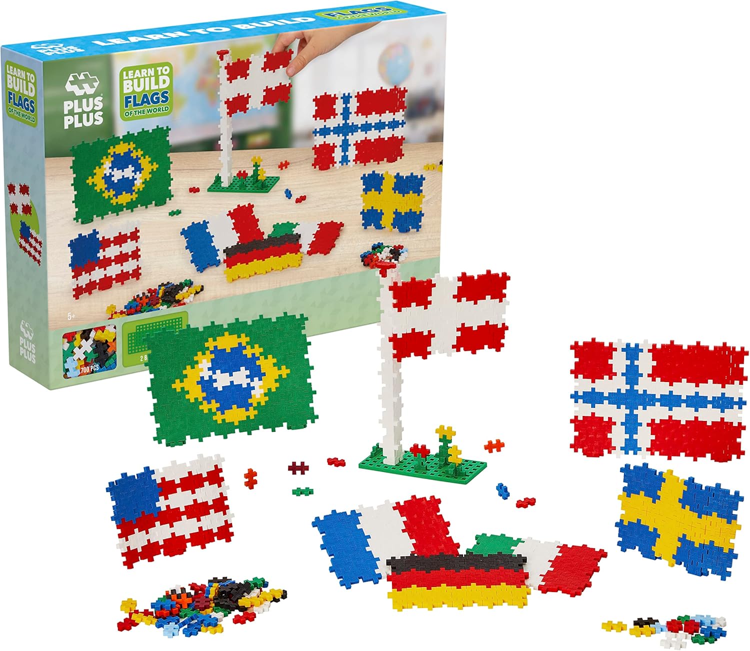 Juego de construcción Plus Plus Banderas del mundo con 700 piezas por 26,85€ ¡¡10% de descuento!!