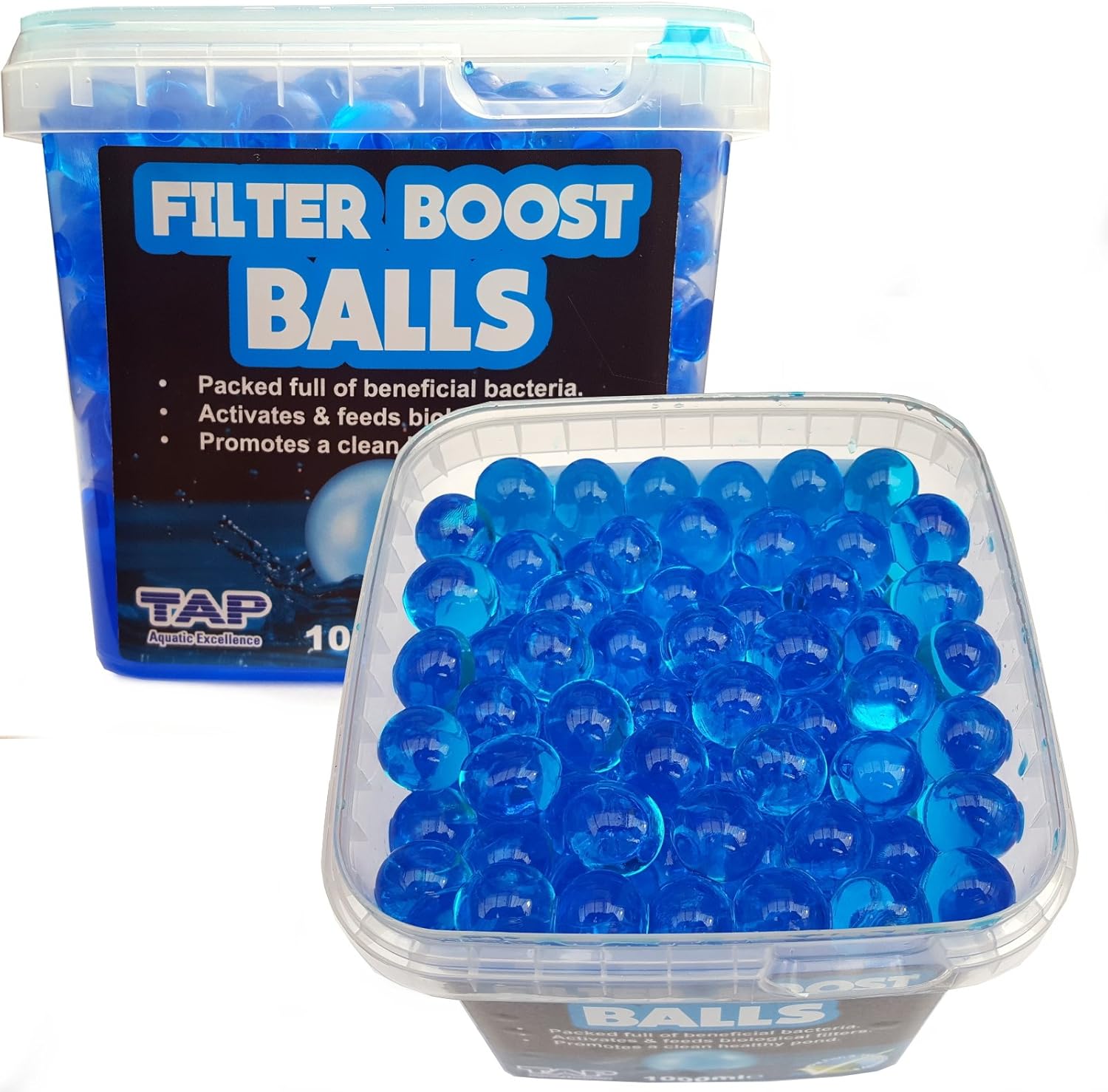 TAP Pond Filter Boost Balls Filter Quick Start Beneficial Bacteria (500ml (treats 15000L
