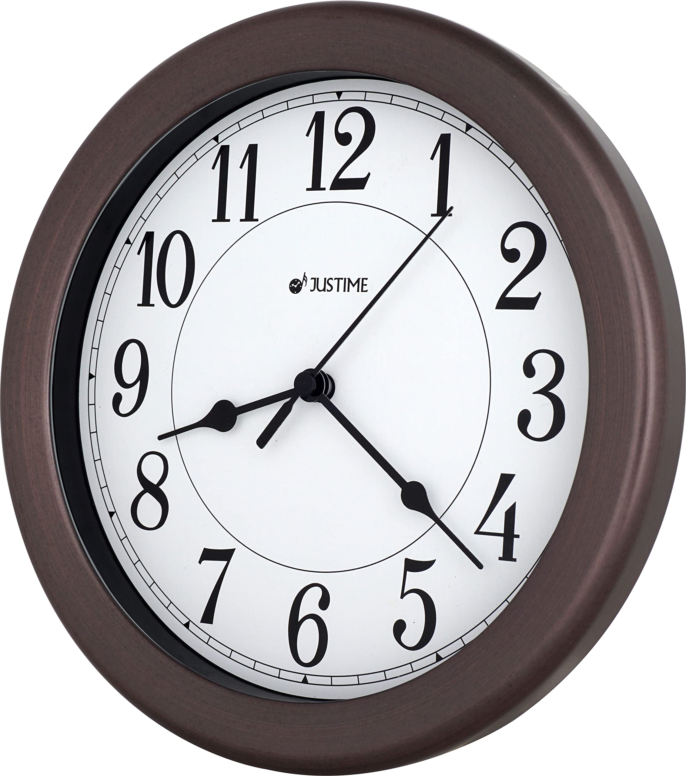 Reloj de pared resistente al agua de 8.5 pulgadas para baño, para decoración de pared, espacios pequeños, relojes de cocina, oficina, barco, RV, funciona con pilas, silencioso, sin tictac 3