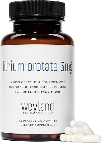 Miniatura 2 de Oroato de litio, 0.00017 oz de litio elemental por cápsula vegetariana de Weyland