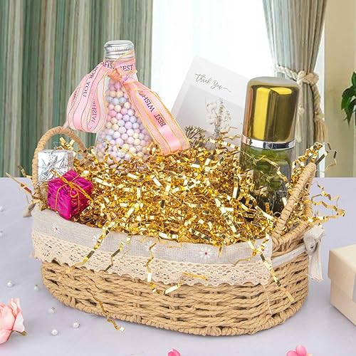 Miniatura 4 de Caleihd 5.29 oz de papel triturado de papel arrugado corte de hierba de papel para cajas de regalo, cestas de Pascua, envoltura de regalos y relleno