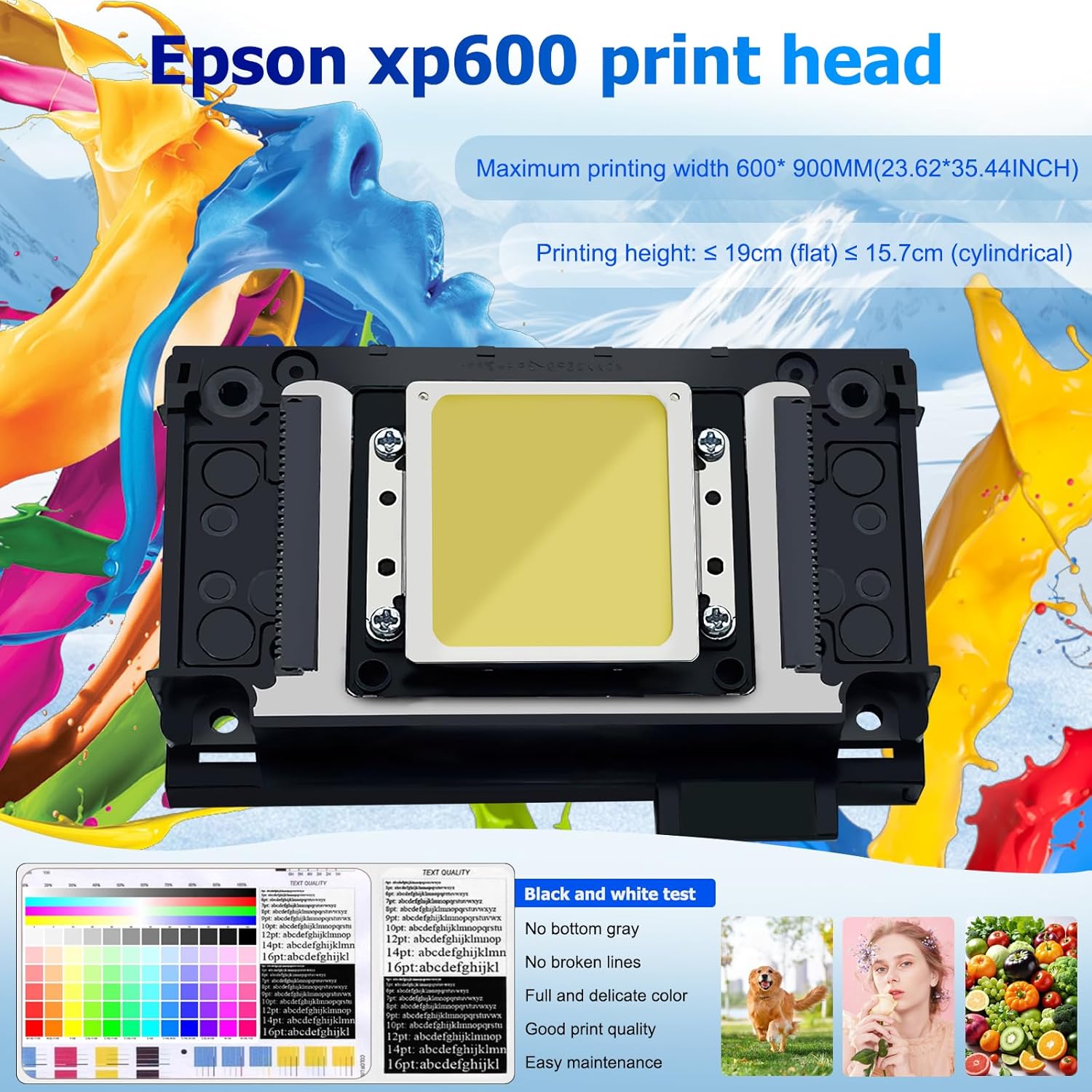 US Stock A1 6090 UV Printer 3pc XP600 12Color Automatic Flatbed + 7 Bottles UV Ink+Varnish + Rotary Printing