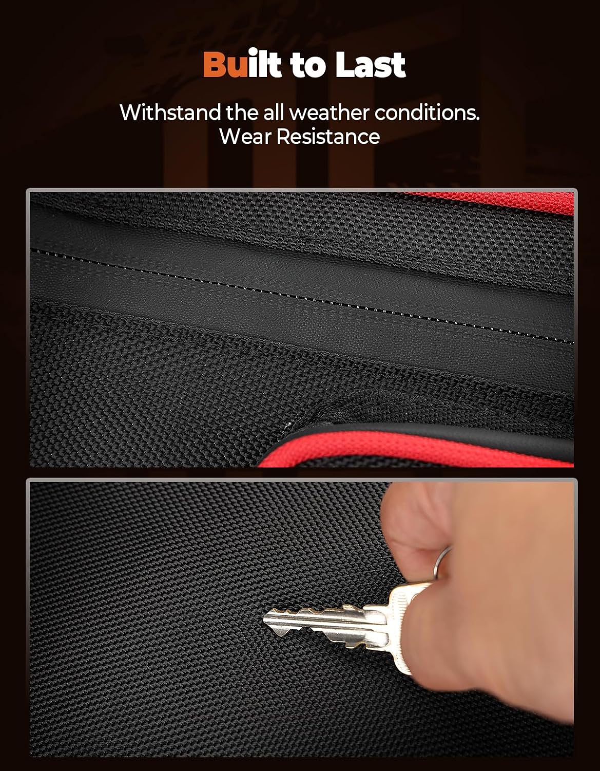 KEMIMOTO X3 MAX Door Bag 4pcs, Compatible with Can-Am Maverick X3 MAX 2017-2024, 1680D Oxford Fabric Storage Bag, Red/White