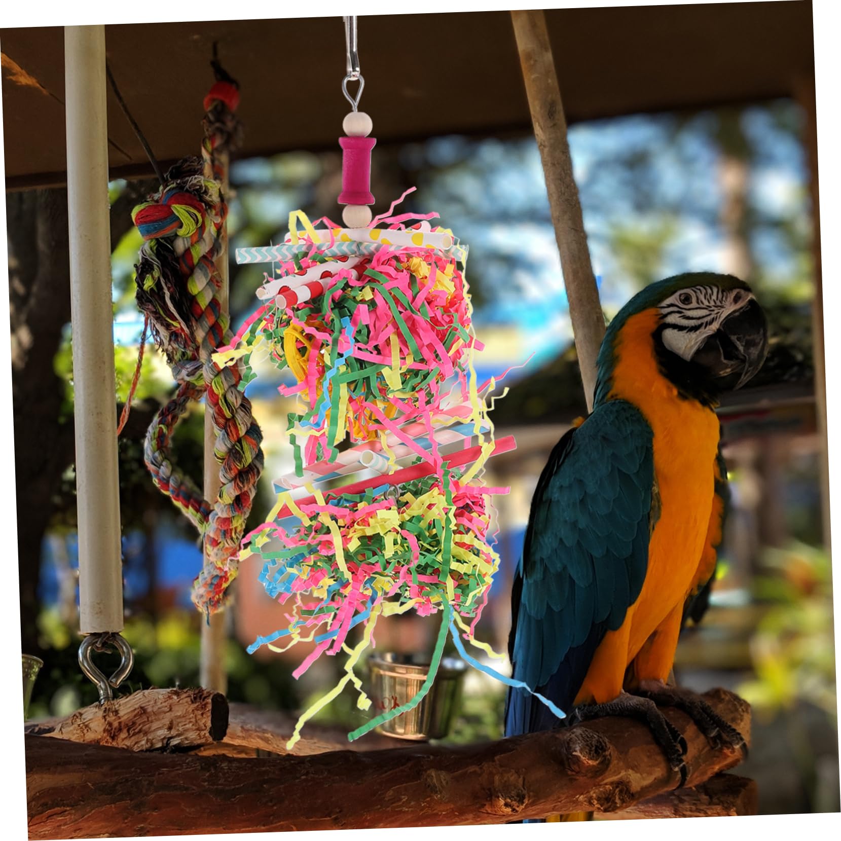 minkissy 16pièces Jouets à Mâcher pour Oiseaux Jouet Aléatoires pour Perroquets Et Petits Oiseaux Aux Morsures Et Sûr pour