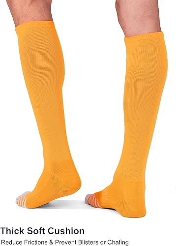 Miniatura 5 de FITRELL Paquete de 23 calcetines de béisbol y sóftbol para niños, jóvenes, hombres y mujeres, calcetines altos hasta la rodilla (varios colores)
