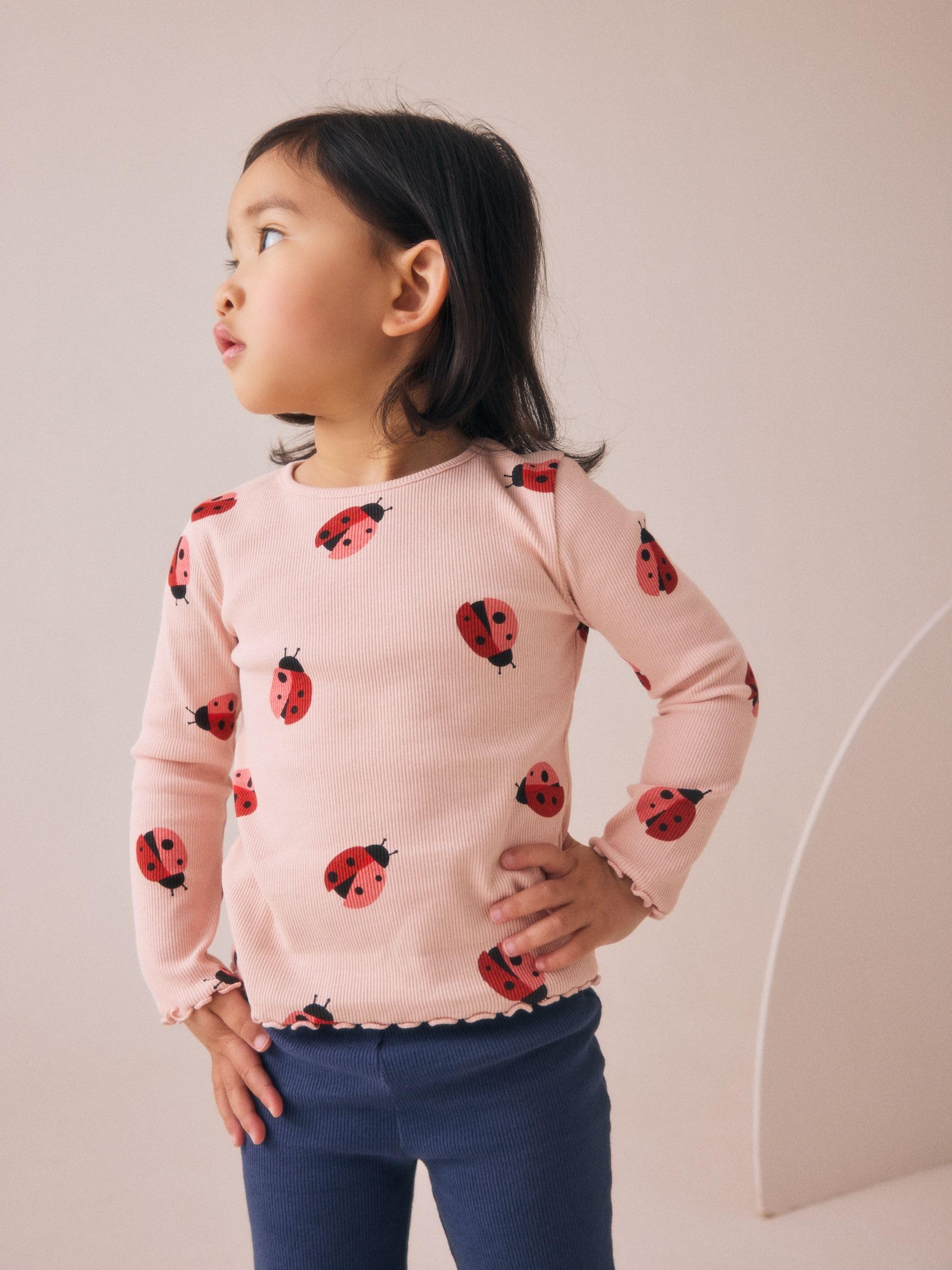 NEXT Mädchen Top and ausgestellte Leggings Set im 3er-Pack 62-122