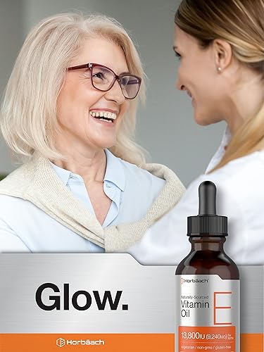 Miniatura 6 de Horbäach Aceite de vitamina E | 13,800 UI | 1 oz | Fórmula vegetariana, sin OMG y sin gluten | Suplemento líquido de origen natural