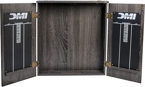 Miniatura 2 de DMI Sports - Juego de dardos en gabinete, incluye iluminación LED u opción de puntuación electrónica