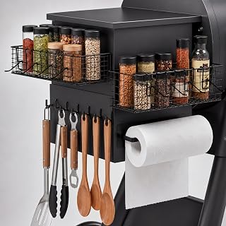 Maxdot 2 Pack Magnetic Bins for Pellet Grill, 1 Large + 1 Small Bin Set