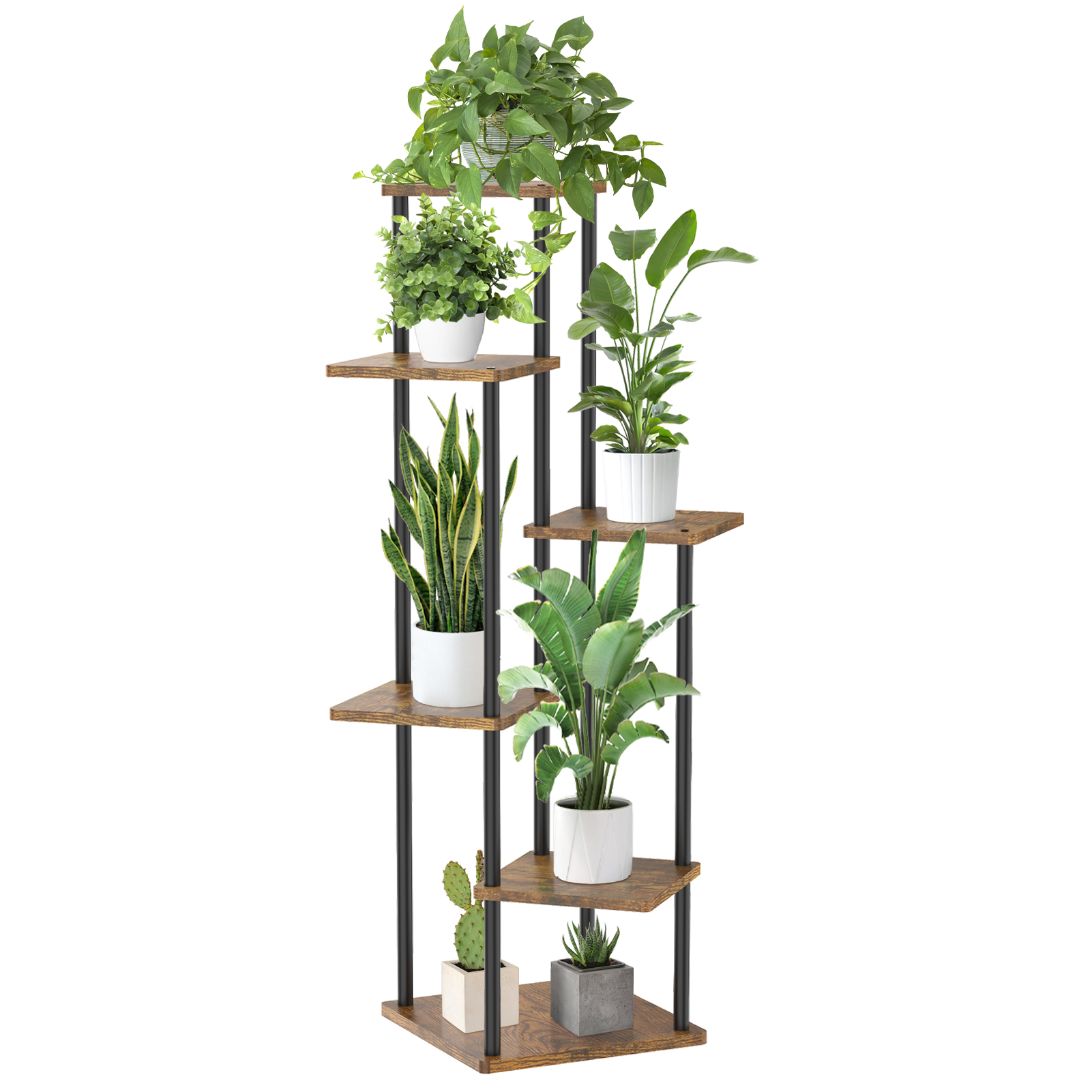 Amazon.com : Oppro 6 Tier Tall Plant Stand Indoor Outdoor, Large