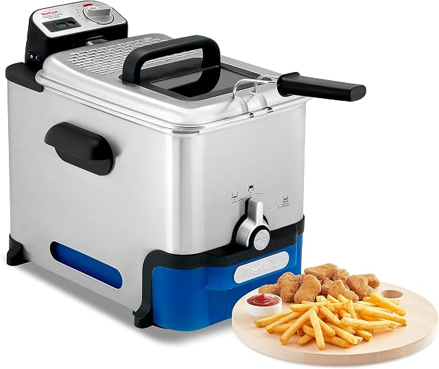 Tefal FR8040 Pro Inox & Design Frytkownica, Stal Szlachetna, 2300 W, 3,5 l, Srebrny/Czarny