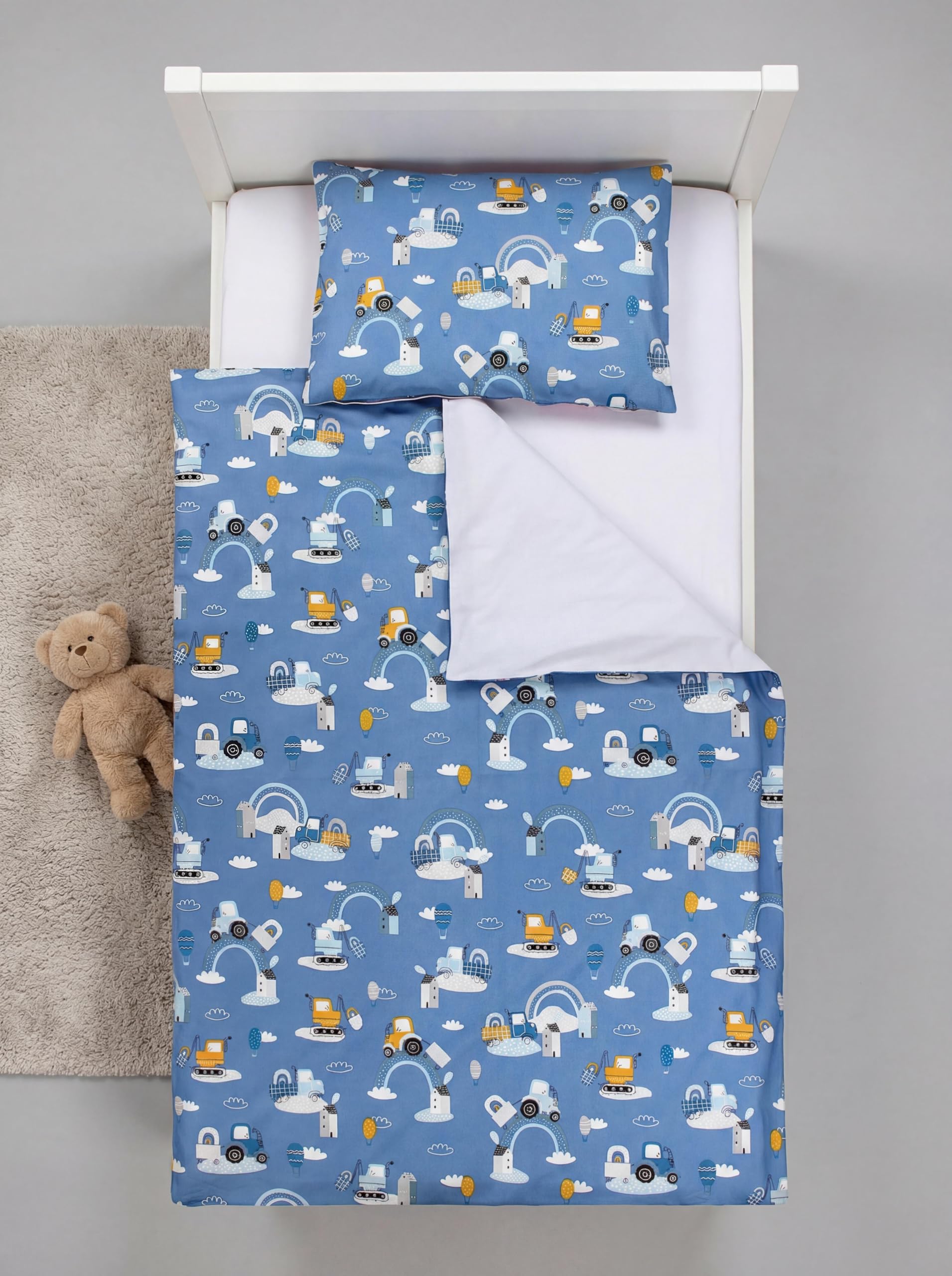TupTam Juego de Ropa de Cama para Niños, de 2 Piezas., Conejo/Rosa/Lunares, 120x90 cm — view 107