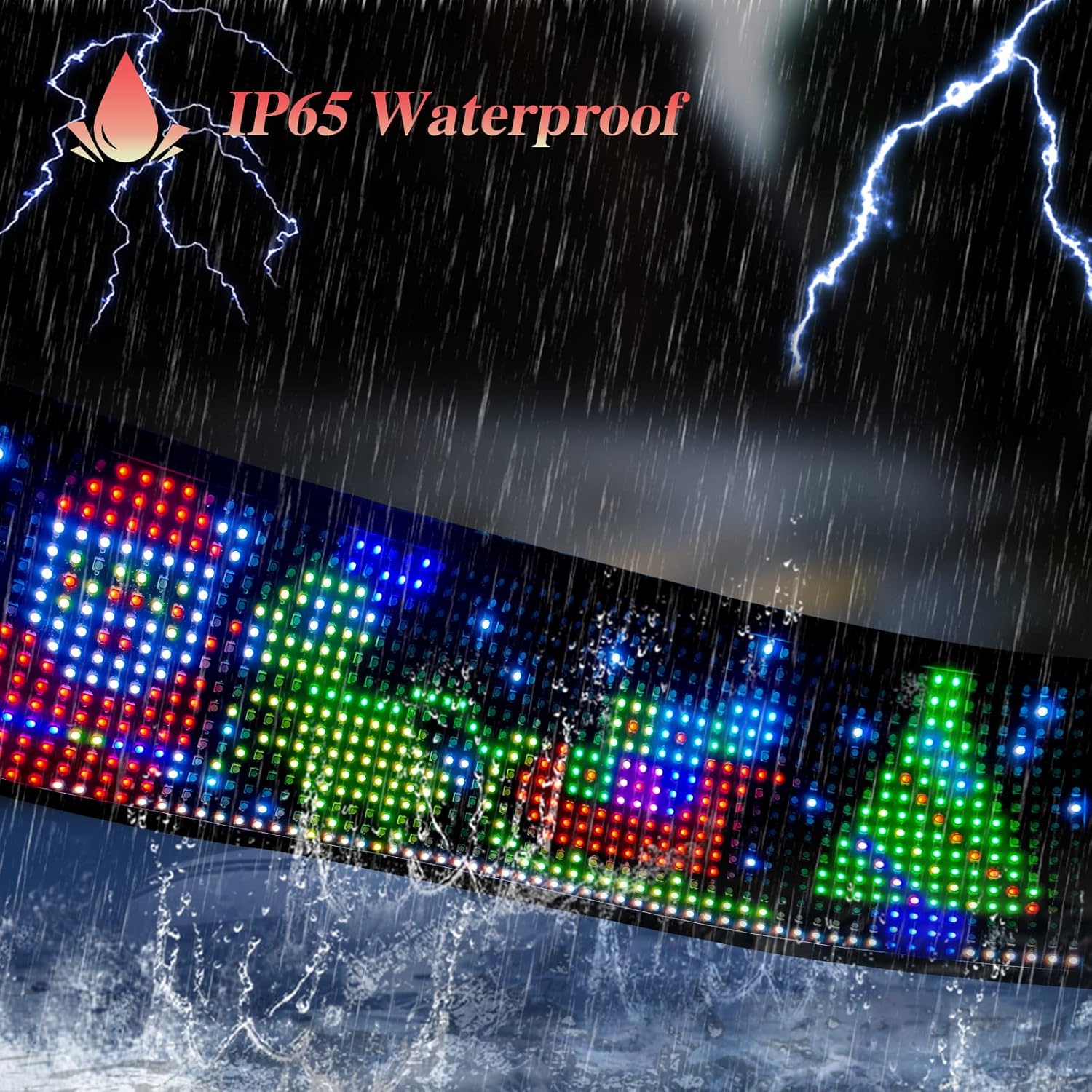 Smart LED Sign, Car Sign by Bluetooth APP, Flexible LED Matrix Panel, Display Board for Shop, Bar, Store and Business - Image 6