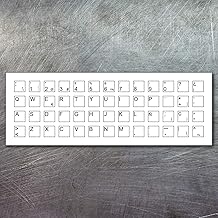 CUAC REVOLUTION Pegatina Real Sticker para Teclado ESPAÑOL Impresa EN Vinilo Blanco