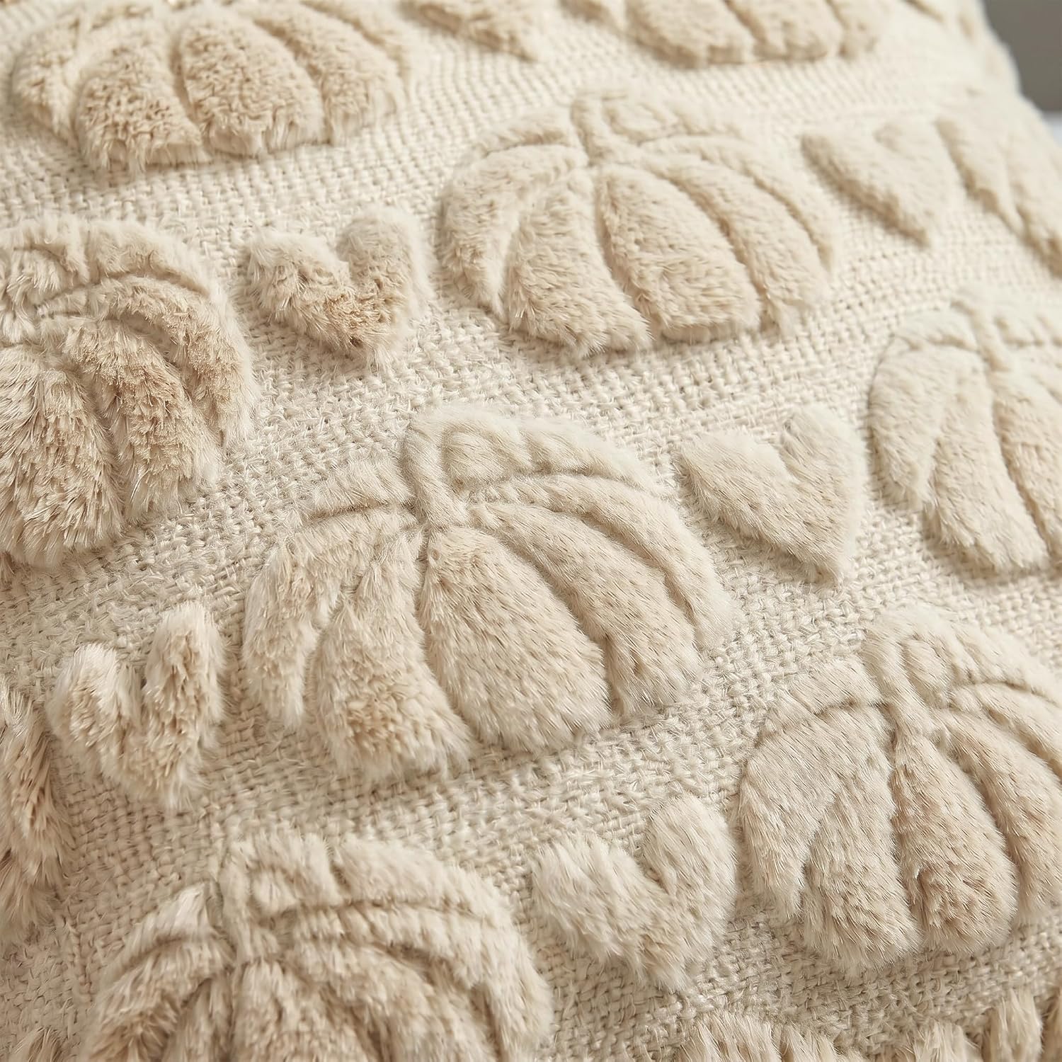 AVOIN colorlife Beige Pumpkin Fall Throw Pillow Covers 18x18 Inch