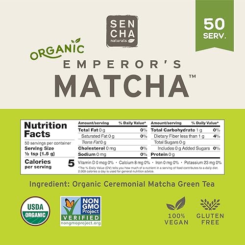 Miniatura 2 de SENCHA Naturals Matcha del emperador, polvo de matcha 100% ceremonial