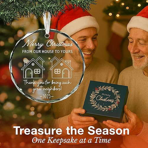 Miniatura 4 de Impresionante adorno para vecinos y amigos, único, el mejor regalo para la temporada de vacaciones, adecuado para expresar agradecimiento, adornos