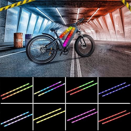 Luces LED de bicicleta para montar de noche, se pueden recortar, impermeables, para niños, adultos, niños y niñas