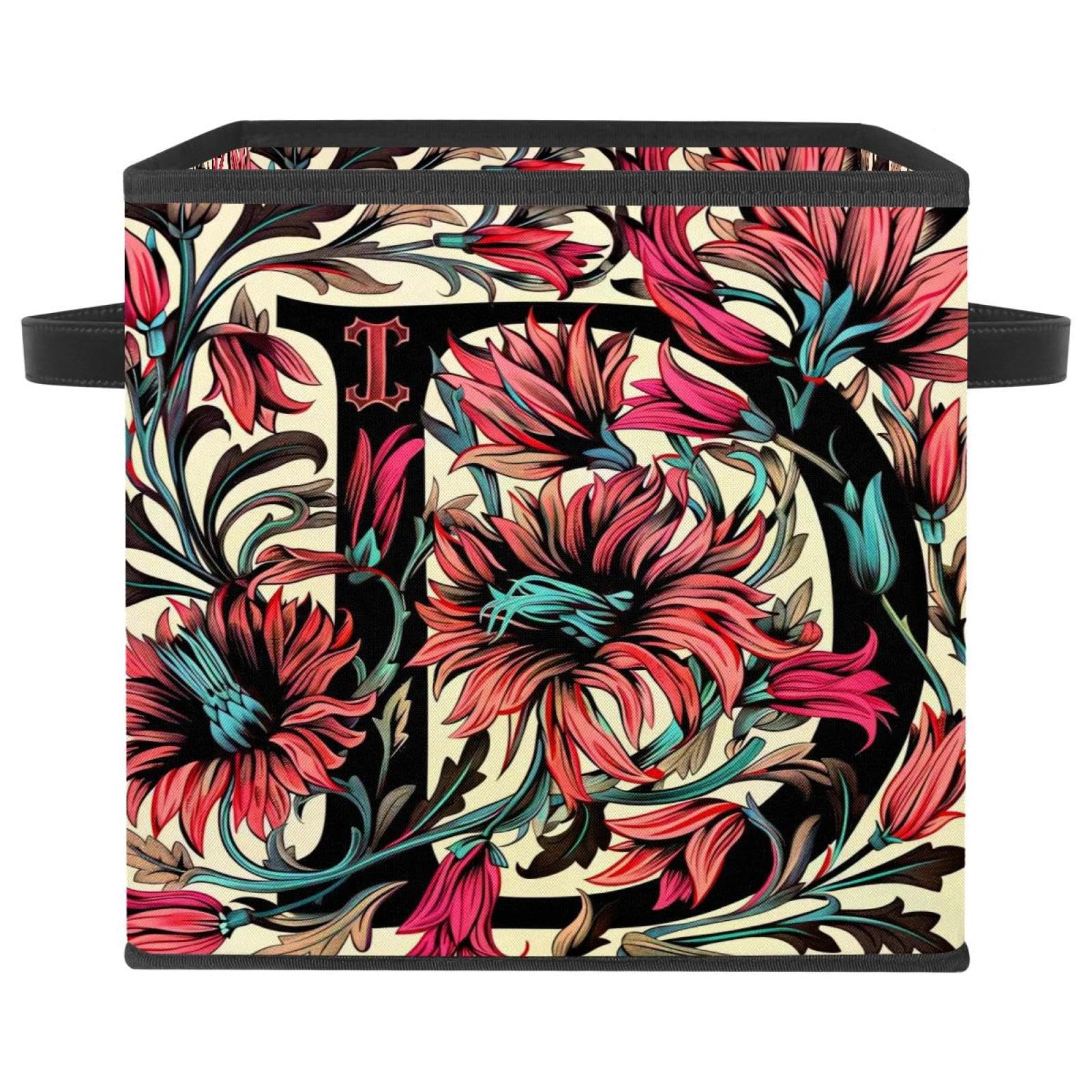 Boîte de rangement vintage fleurie pour remédier au désordre