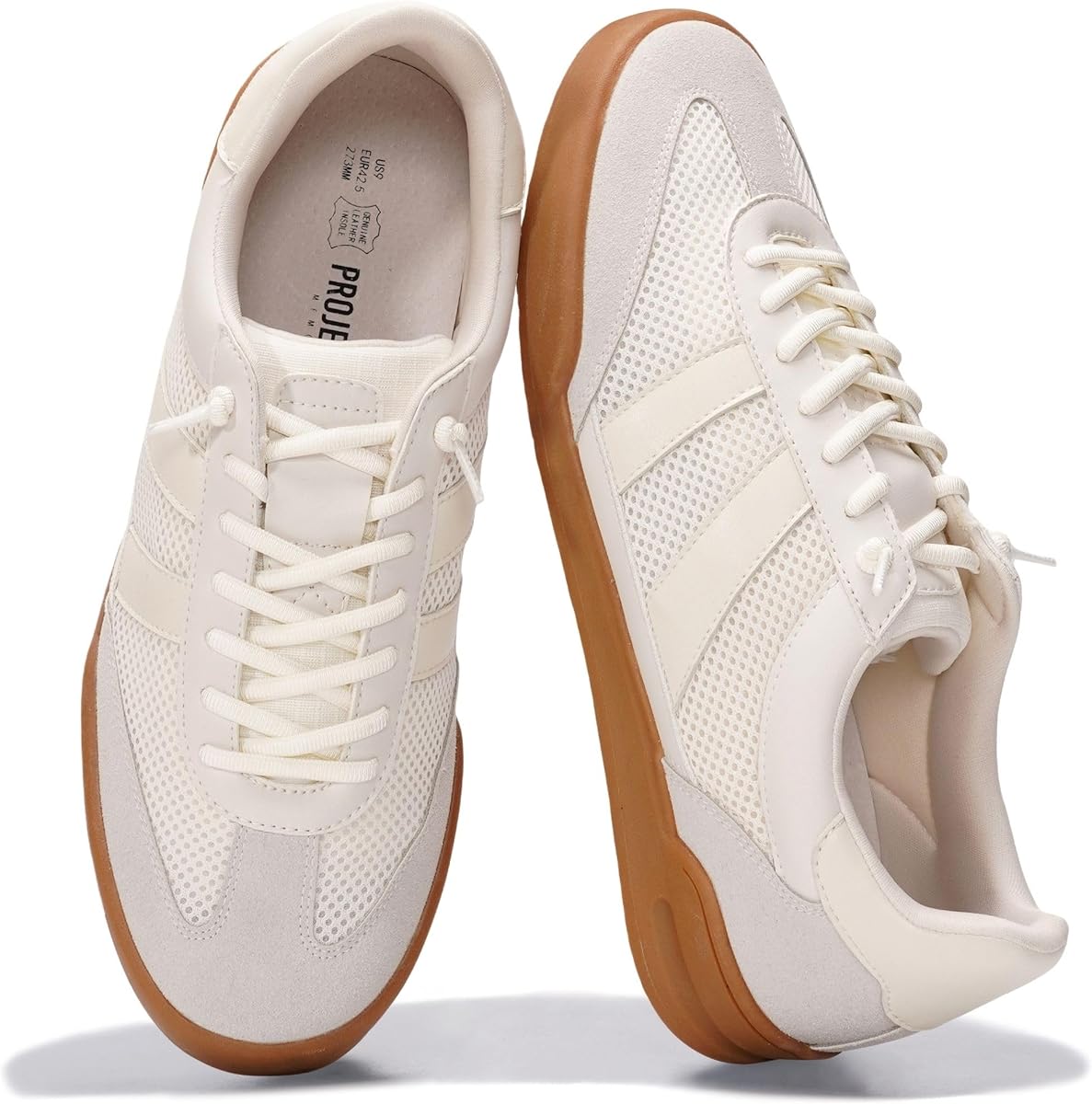 Zapatillas casuales sin cordones de cuero genuino para hombre (His Verdy)