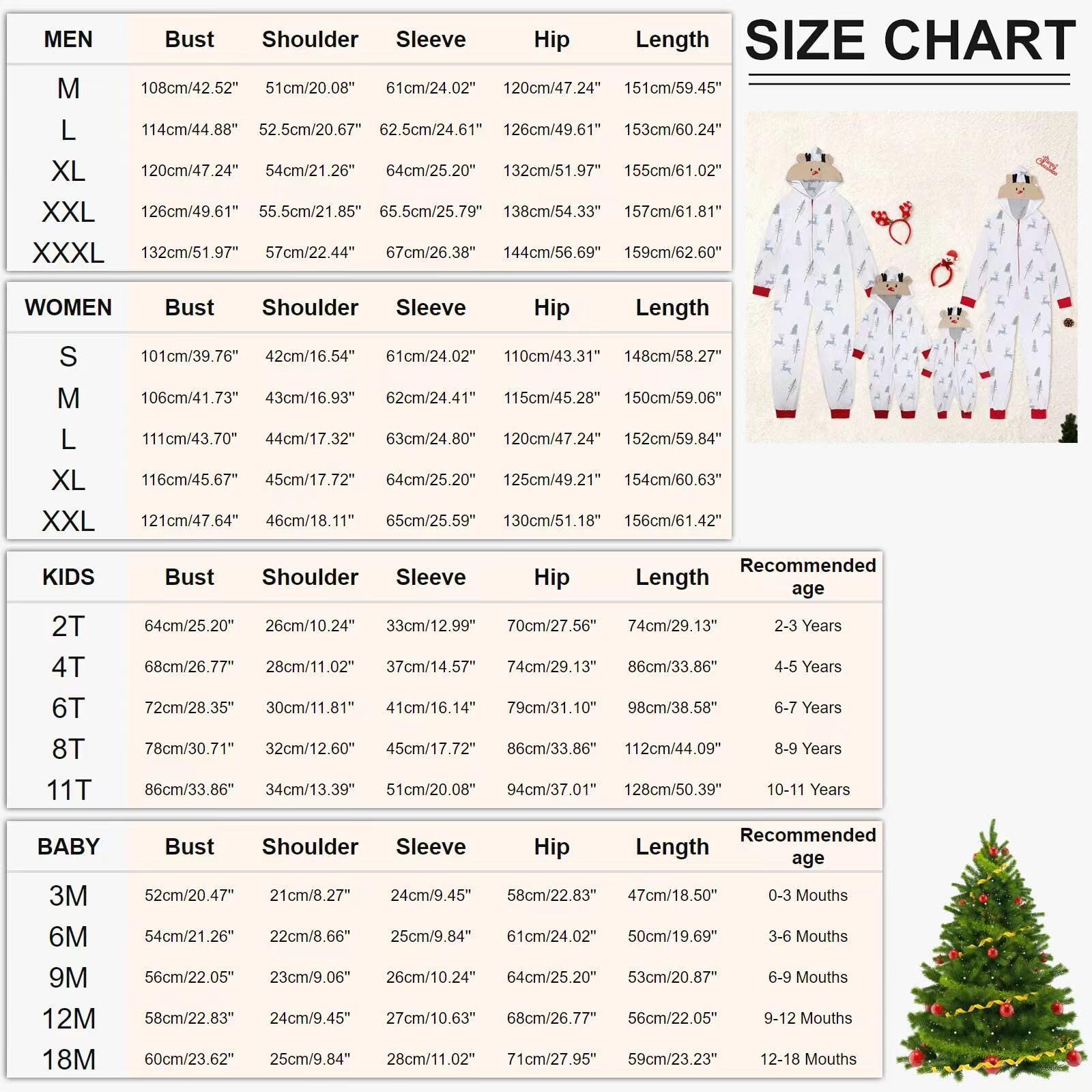 TEidea Pijama Mujer Invierno Pajama De Navidad Familiar: Ropa De Padre Familiar De Navidad, Ropa De Casa, PJ De Navidad para Familia