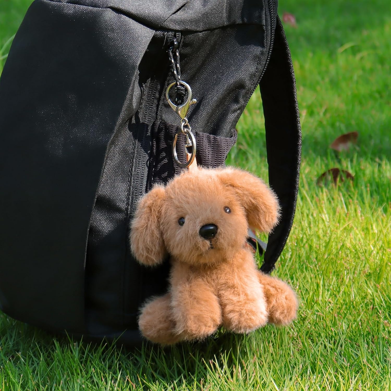 Apricot Lamb Plush Labrador Dog Puppy Stuffed Animal Soft Keychain for Kids Bag, Purse, Backpack, Handbag image 3