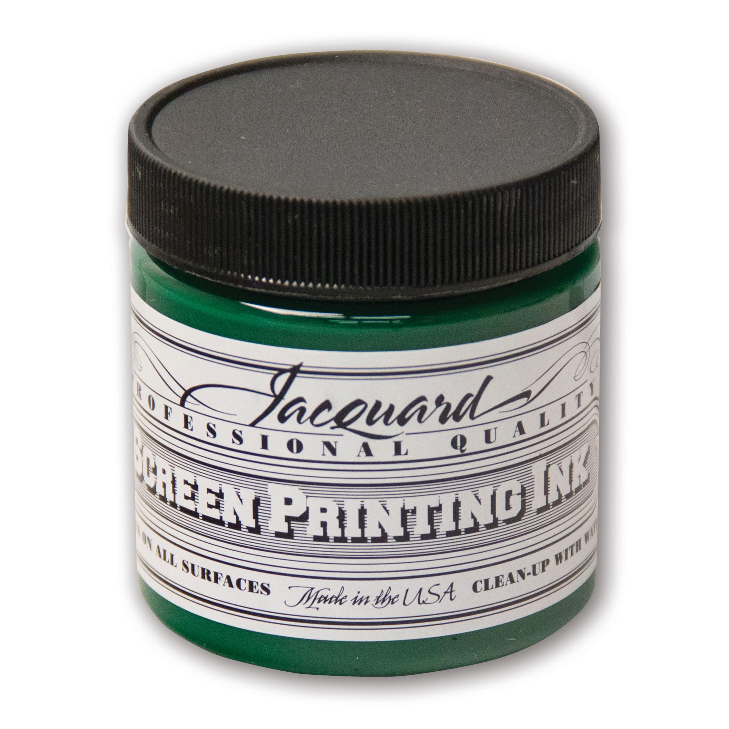 Jacquard Professional Screen Print Ink, Water-Soluable, 4oz Jar, Yellow Green (114)