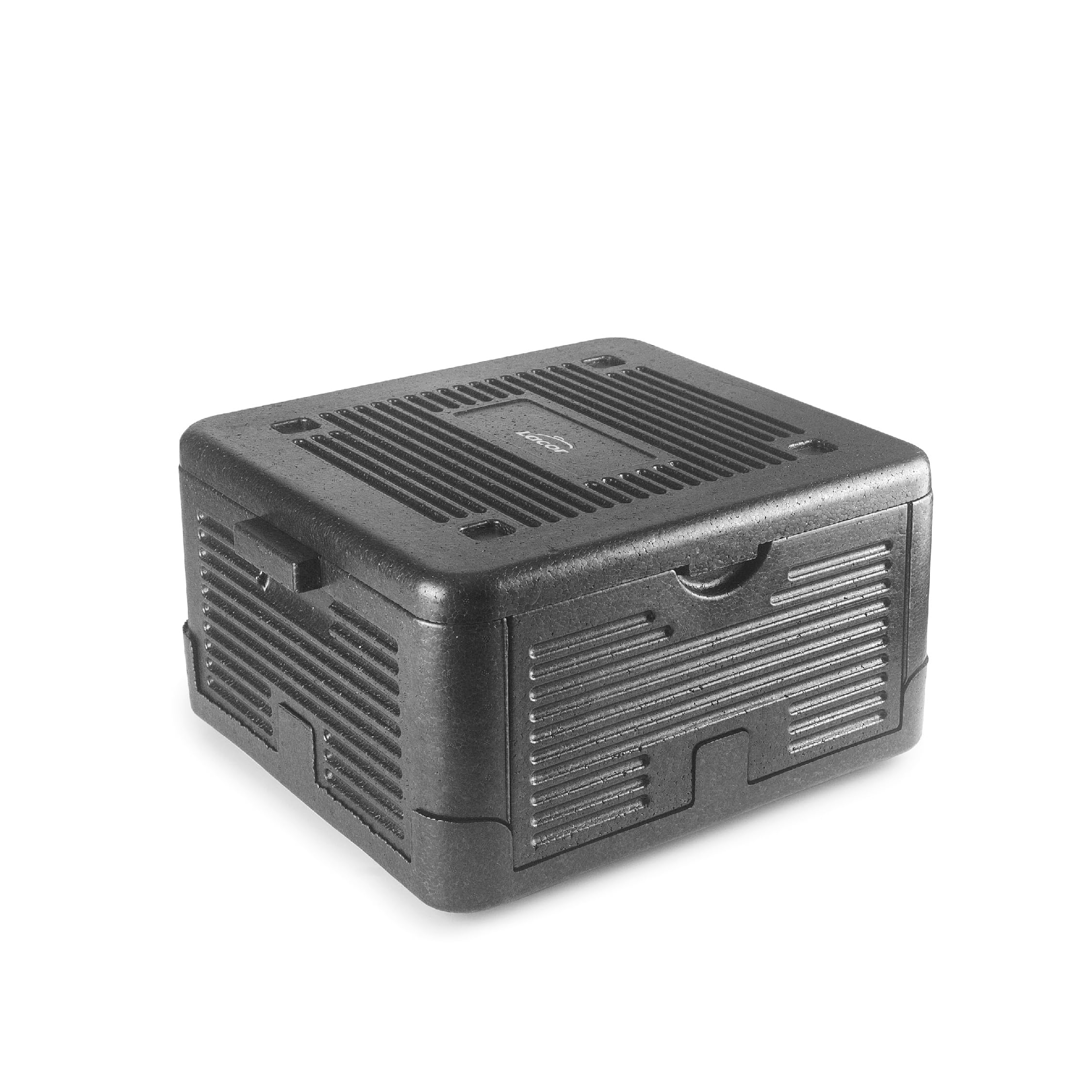 LACOR 66064 Thermal Box Made from EPP - Keeps Food Cold or Warm - Lightweight, Durable and Insulating, Waterproof, Fully Foldable, 18L - Black