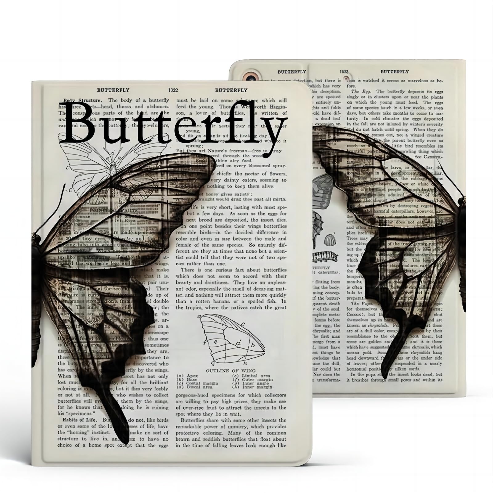 ANTER Case Compatible with iPad 10th Generation 10.9 Inch 2022, Slim Twofold Stand Cover, Soft TPU Back, Auto Sleep/Wake, Model: A2757/A2777/A2696 (