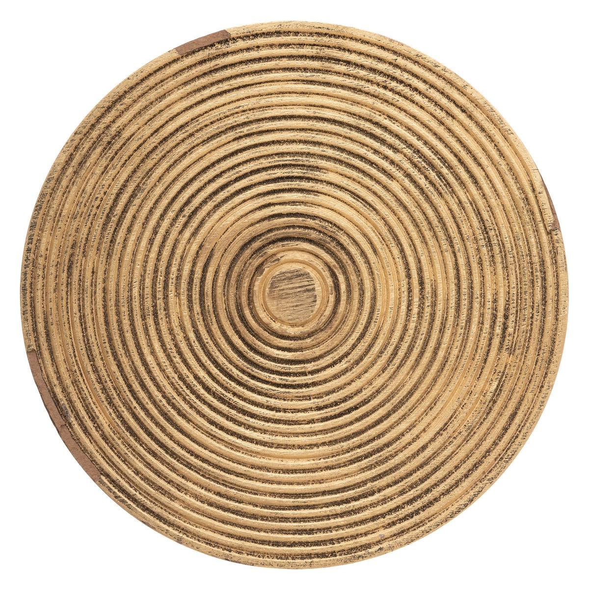 Atmosphera – Set di 2 Tavolini con Base in Metallo e Ripiano in Legno, Stile Etnico, per decorazione