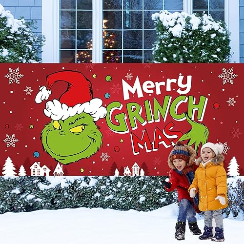 Miniatura 4 de Pancarta de Navidad para puerta de garaje, 6 x 13 pies, pancarta de Feliz Navidad para puerta de garaje, decoración de Navidad, cubierta de puerta