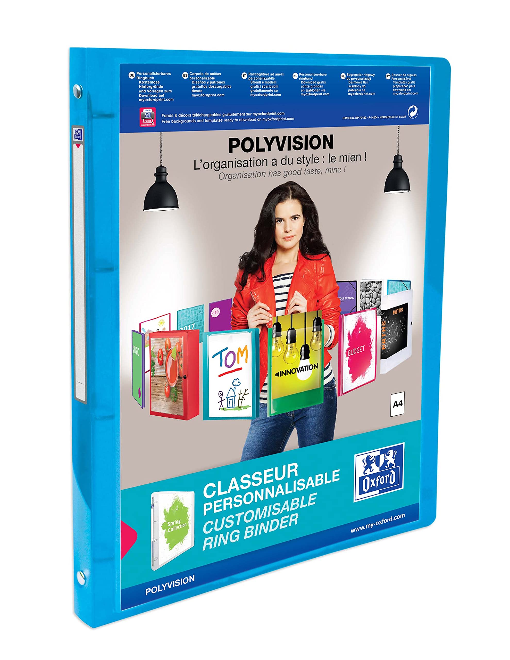 Polyvision Ring Binder 4 Rings 20 mm Assorted