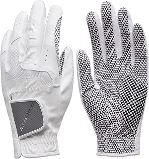 Golf Gloves 1PC Men Left Hand Orientation PU Leather Anti-Slip Granules Golf Gloves Regular Size Gloves Holder Gift Golf Glove