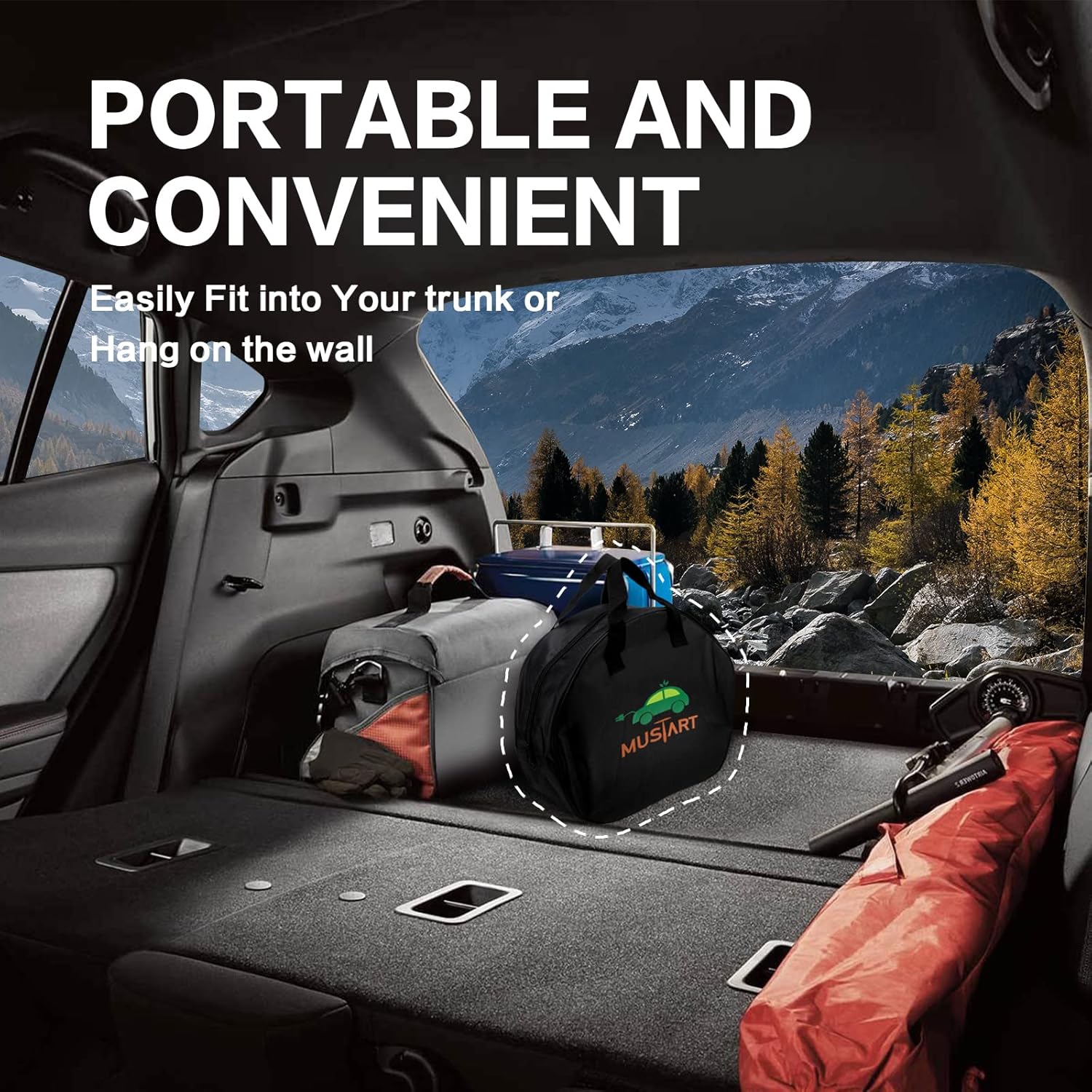 Level 2 Portable EV Charger (240 Volt, 25ft Cable, 25 Amp), Electric Vehicle Charger Plug-in EV Charging Station with NEMA 10-30P