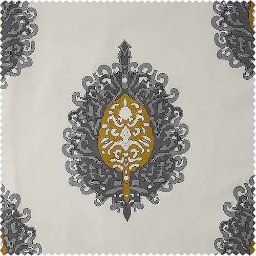 Miniatura 5 de HPD Half Price Drapes Cenefa de ventana 50 X 19 algodón maya impreso, PRTW-VLD02A-19, oro maya