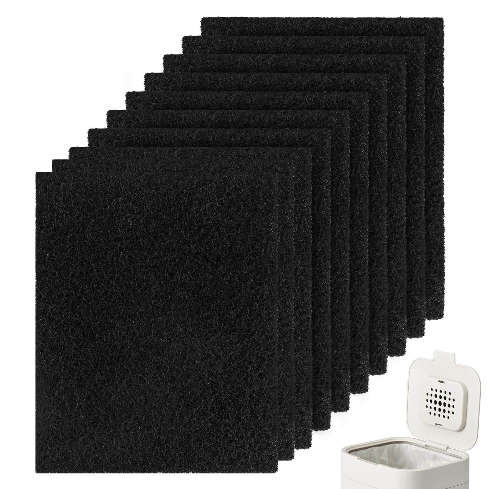 10 Pcs Activated Carbon Filters for Joseph & Joseph Compost Bin