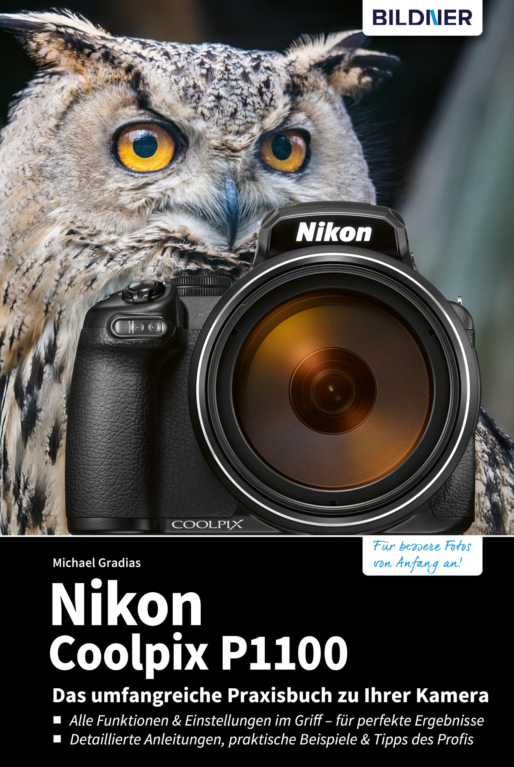 Livre de formation Nikon Coolpix P1100 pour corriger les photos floues et maîtriser l'autofocus