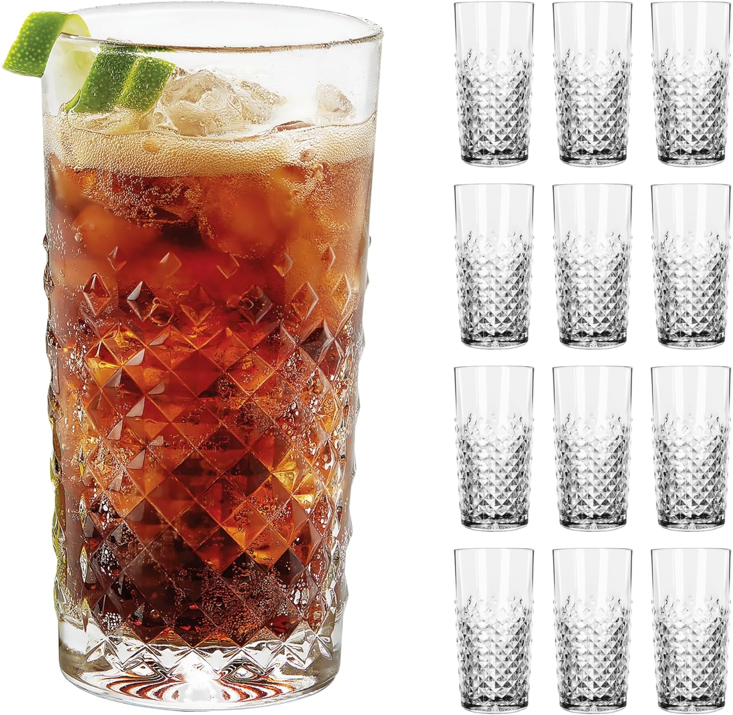 LIBBEY 70311 "OCULAR" Drinking Glass 414 ml Set of 12