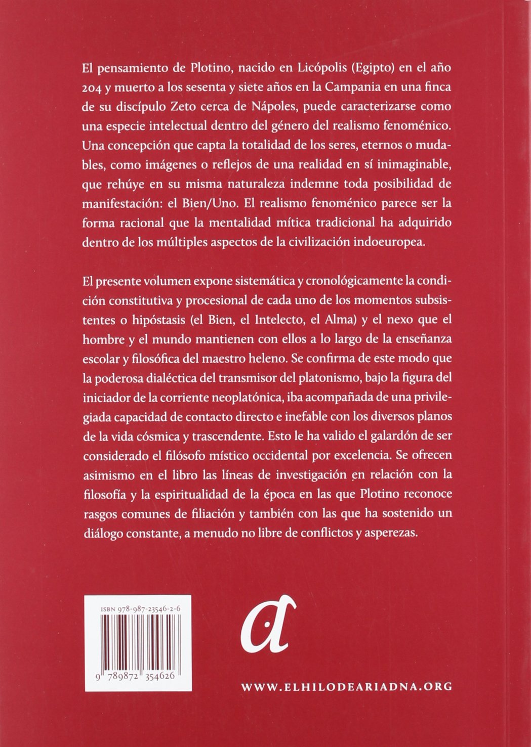 Plotino Y La Mística De Las Tres Hipóstasis (SOPHIA)
