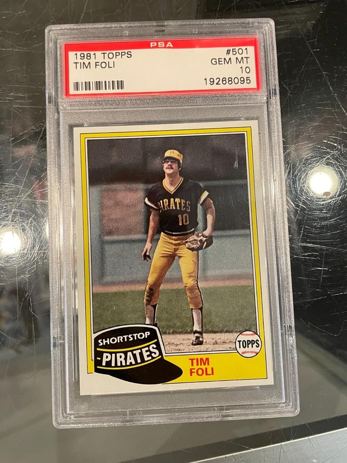 1981 Topps #501 Tim Foli Pittsburgh Pirates Baseball Card Psa 10 Gem Mint - Slabbed Baseball Cards