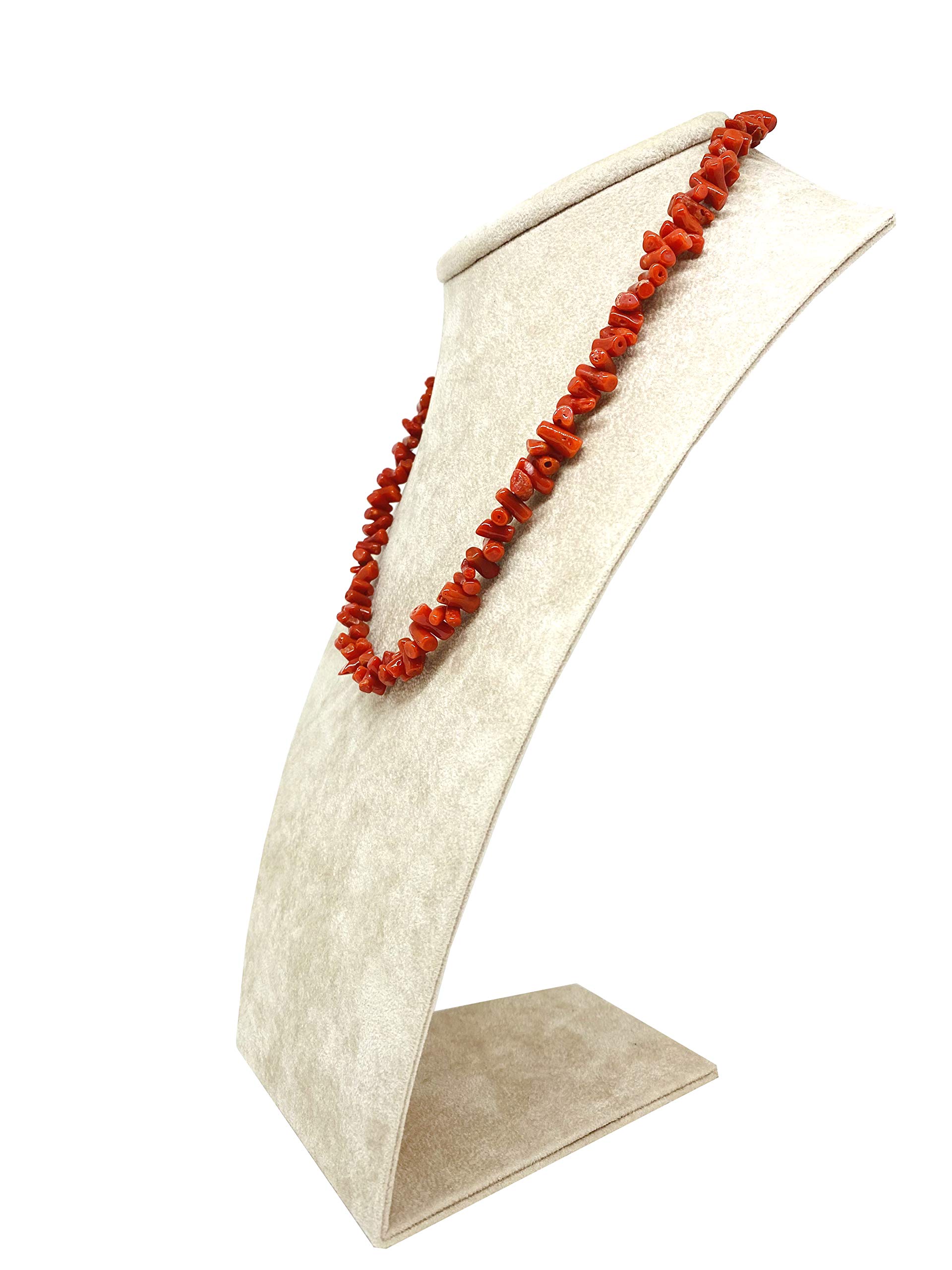 Sicilia Bedda - Collana in Corallo Rosso del Mediterraneo a frangia piccola - Argento 925 - Prodotto realizzato interamente a Mano