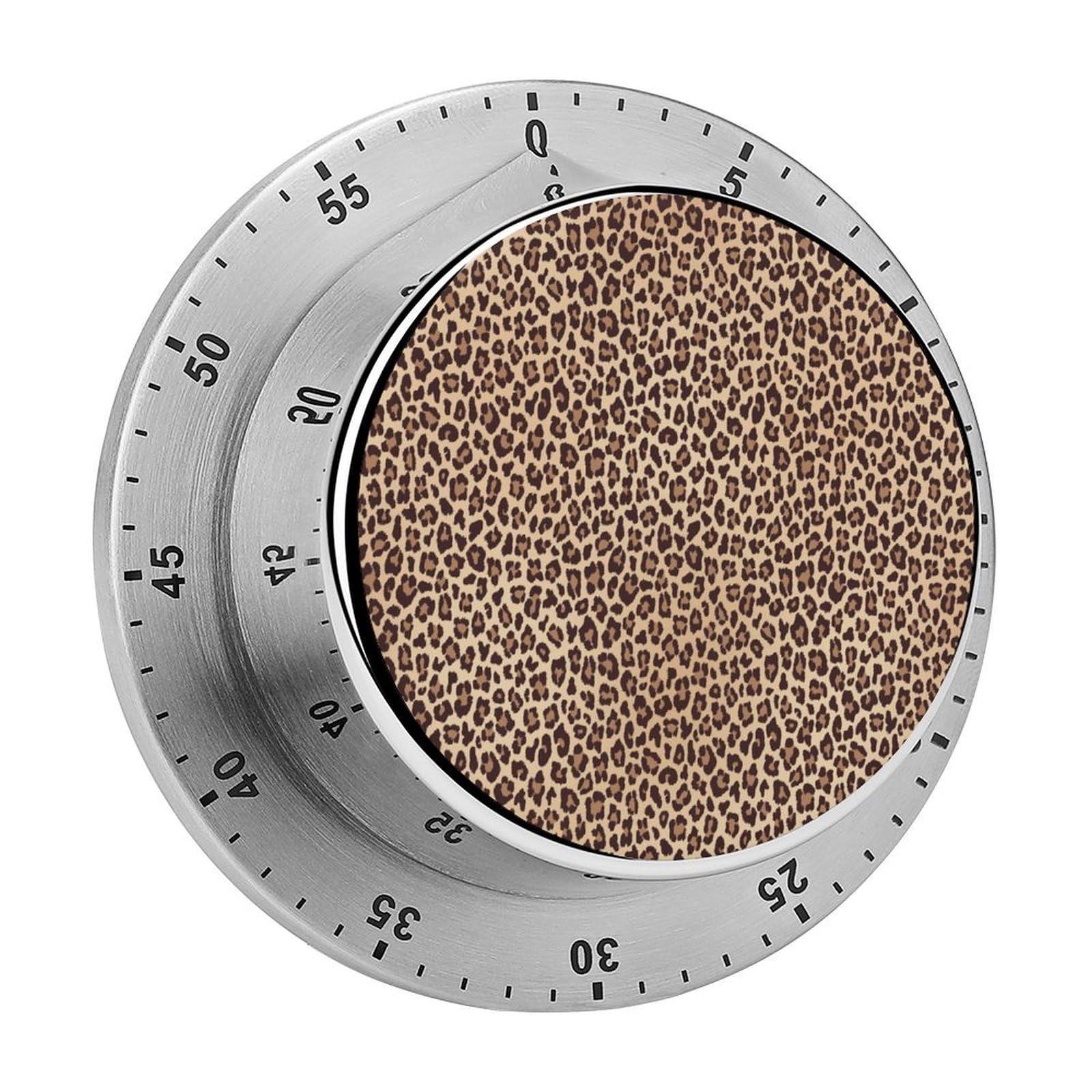 Leopard Spotted Print Mechanical Rotary Timer, Used for Daily Timing